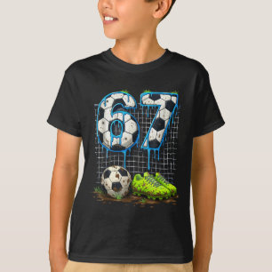 Soccer 67 six seven funny gen alpha meme drip T-Shirt