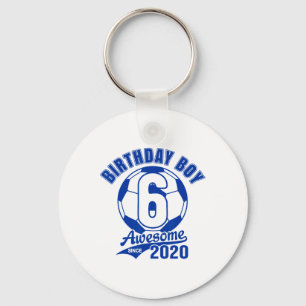 Soccer 6th Birthday Boy Kids Sports Footll Party G Keychain