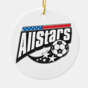 Soccer All Stars Ceramic Ornament