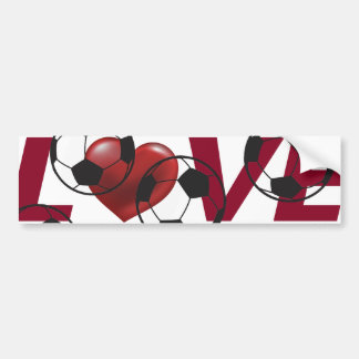 Soccer amour pare-chocs et autocollant de la poitr