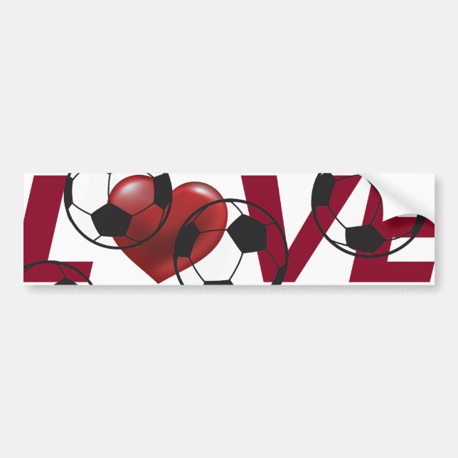 Soccer amour pare-chocs et autocollant de la poitr (Devant)