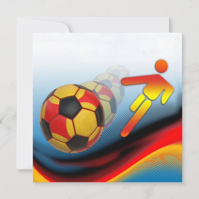 Soccer and Football Dynamics Invitation (Front)