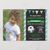 Soccer Anniversaire Invitation 1er Anniversaire