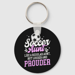 Soccer Aunt Of A Soccer Player Auntie Definition Keychain