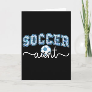 Soccer Aunt Proud Aunt Of A Soccer Player Auntie Card