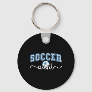 Soccer Aunt Proud Aunt Of A Soccer Player Auntie  Keychain