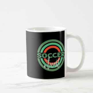 Soccer Aunt With Modern Soccer Circles  Coffee Mug