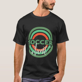 Soccer Aunt With Modern Soccer Circles  T-Shirt