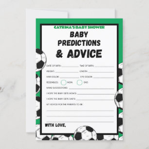 Soccer Baby Shower Game, Football - Editable Name, Invitation