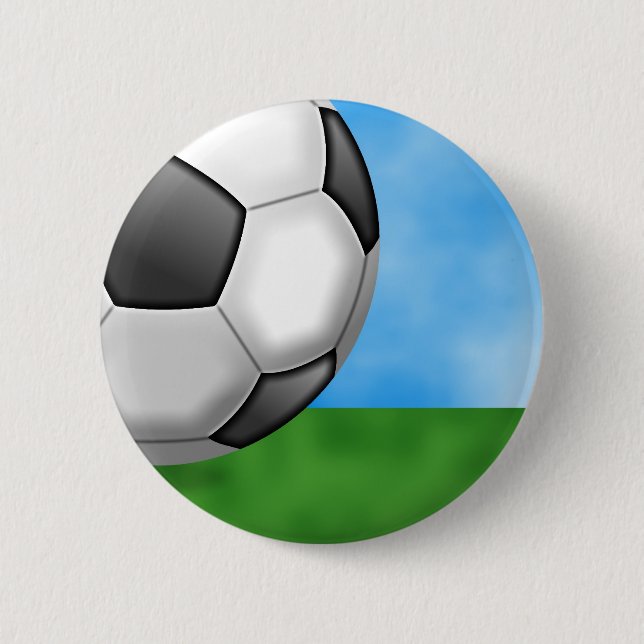 Soccer Background 2 Inch Round Button (Front)