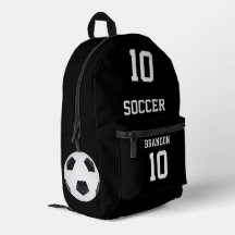 soccer backpacks black personalized player gol