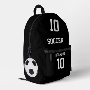 soccer backpacks black personalized player gol
