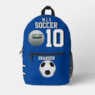 soccer backpacks blue personalized player gol 1
