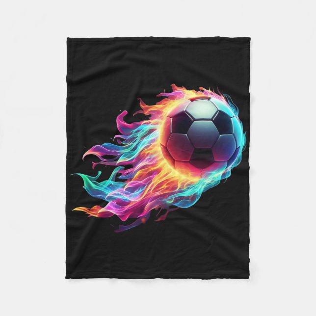 Soccer Ball _1  Fleece Blanket (Front)