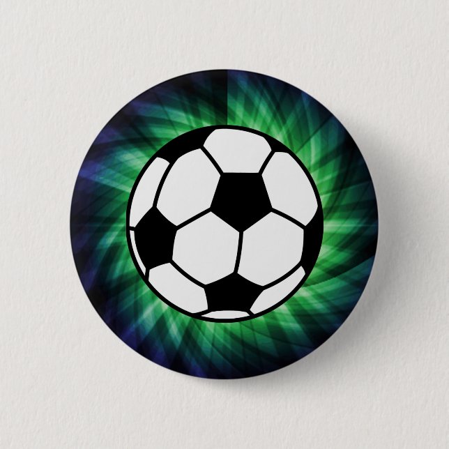 Soccer Ball 2 Inch Round Button (Front)
