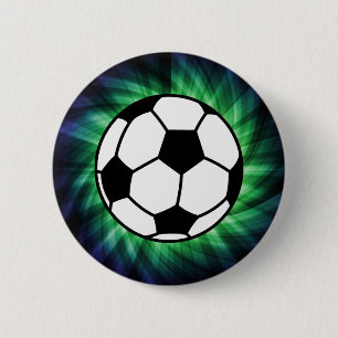 Soccer Ball 2 Inch Round Button