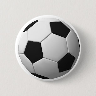 Soccer Ball: 2 Inch Round Button