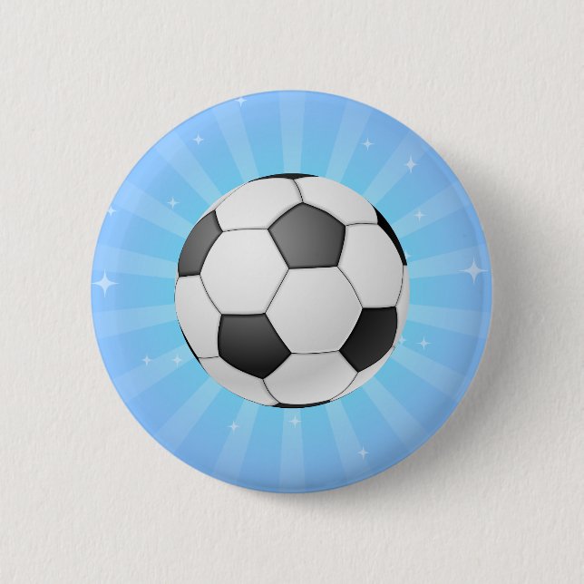 SOCCER BALL 2 INCH ROUND BUTTON (Front)