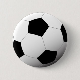 Soccer Ball 2 Inch Round Button