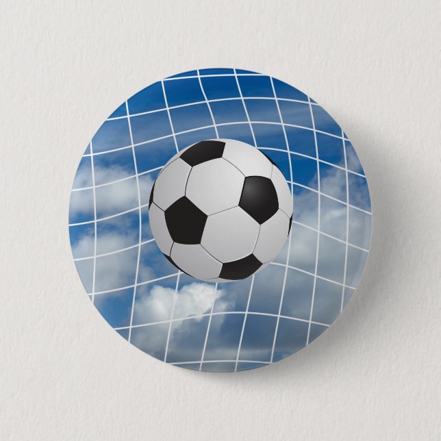 Soccer ball 2 inch round button (Front)