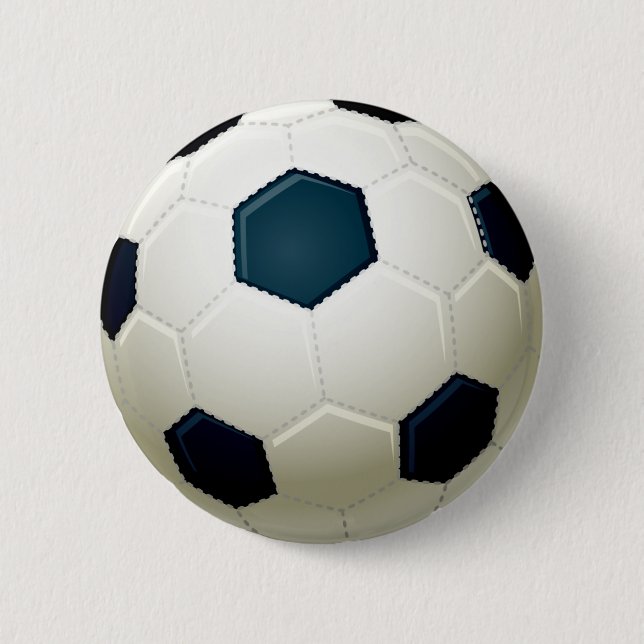 SOCCER BALL 2 INCH ROUND BUTTON (Front)