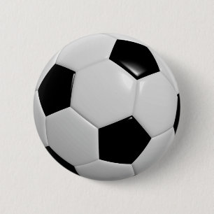 Soccer Ball 2 Inch Round Button