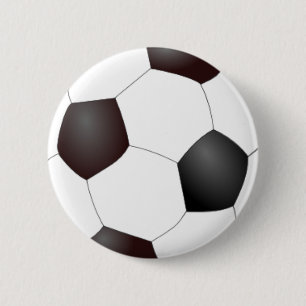 Soccer Ball 2 Inch Round Button