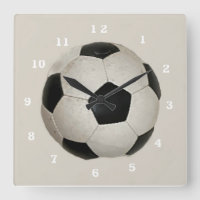 Soccer Ball Acrylic Wall Clock