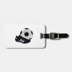 Soccer Ball and Cleats Luggage Tag