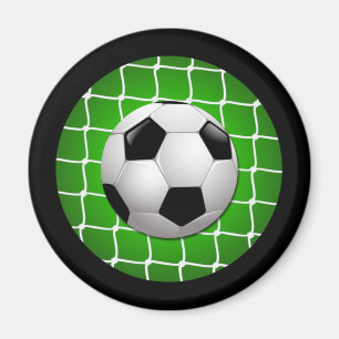 SOCCER BALL AND GOAL NET MAGNET