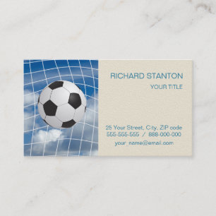Soccer ball business card