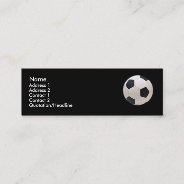Soccer Ball Business Card (Front)