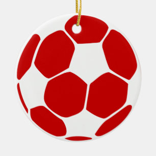 soccer ball ceramic ornament