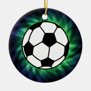 Soccer Ball Ceramic Ornament