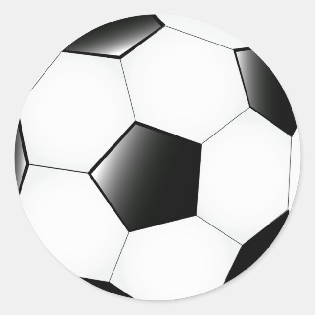 Soccer Ball Classic Round Sticker (Front)