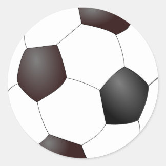 Soccer Ball Classic Round Sticker