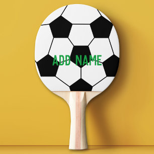 Soccer Ball Coach - Bold Modern Drawing Ping Pong Paddle