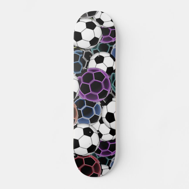 Soccer Ball Collage Skateboard (Front)