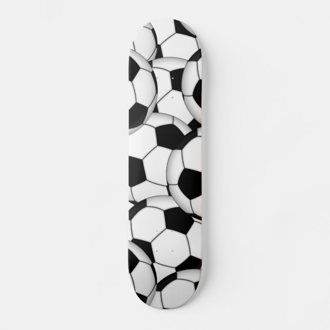 Soccer Ball Collage Skateboard (Front)