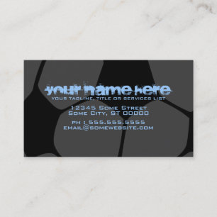 soccer ball : colour customizable : business card