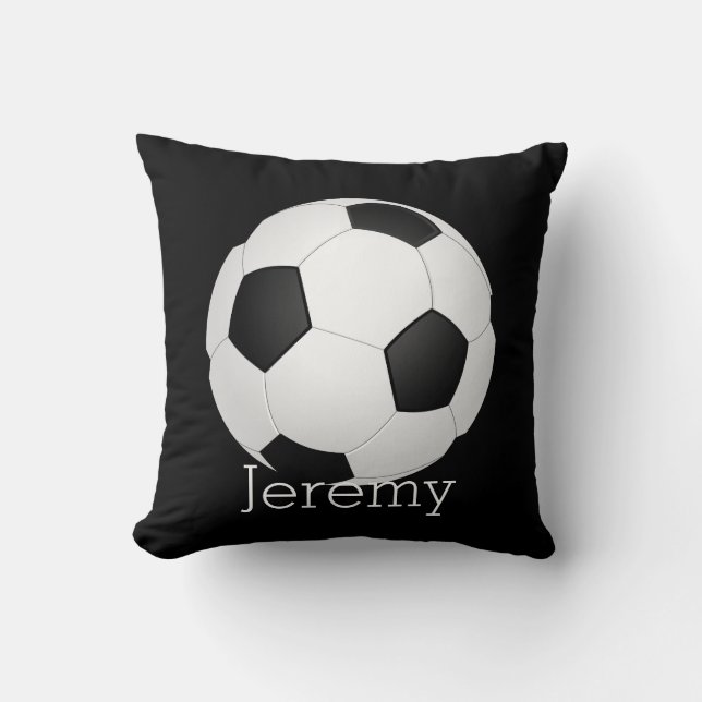soccer ball custom personalized pillow (Front)
