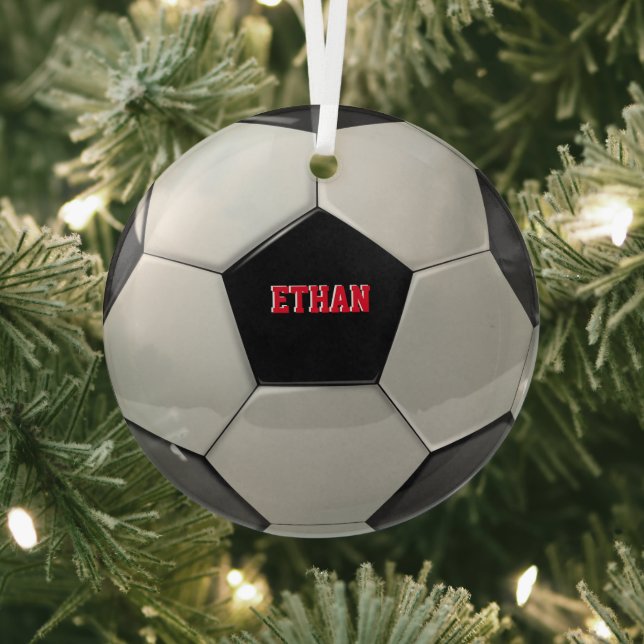 Soccer Ball Custom Tree Ornament (Insitu)