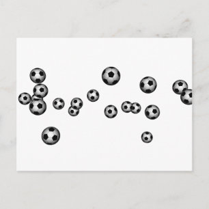 Soccer Ball Explosion Postcard