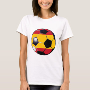 Soccer Ball Flag-Spain The MUSEUM Gifts Transp T-Shirt
