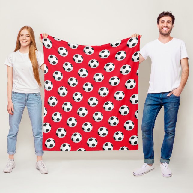 Soccer Ball Fleece Blanket (In Situ)
