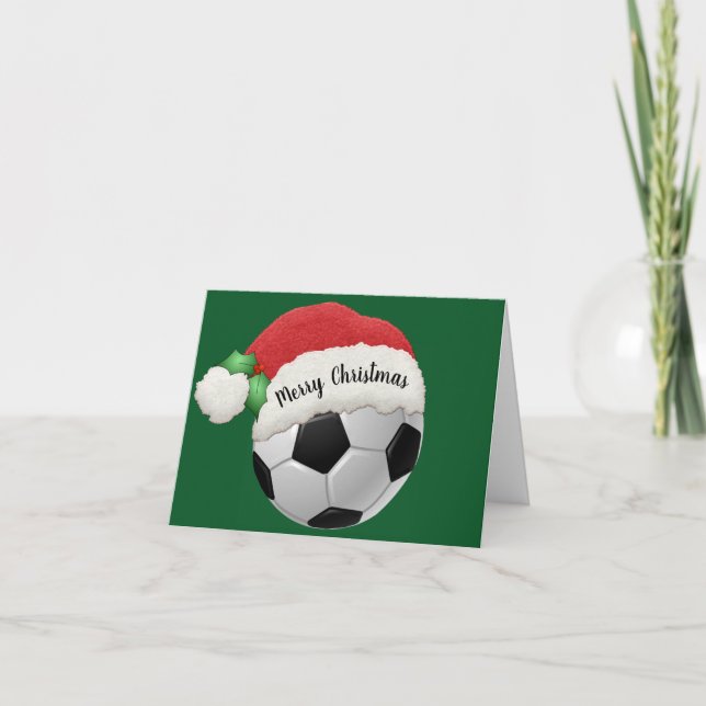 Soccer Ball Folded Greeting Card (Front)