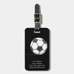 Soccer Ball, Football, Fussball, Team Sport Luggage Tag