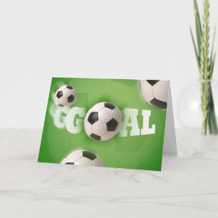 Soccer Ball Football Goal - Greeting Card