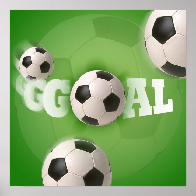 Soccer Ball Football Goal - Poster (Front)