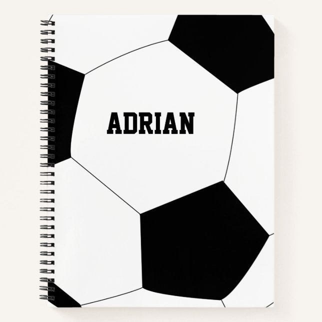 Soccer Ball Football Personalized  Notebook (Front)
